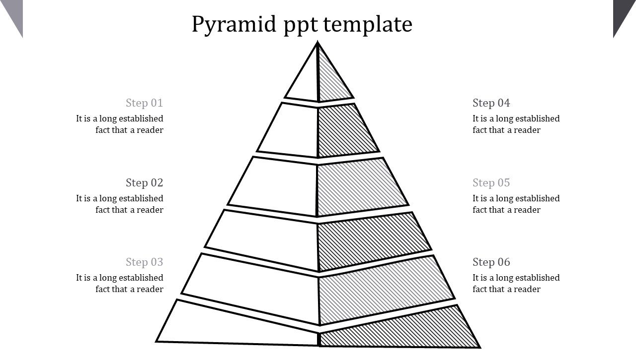 pyramid ppt template-pyramid ppt template-6-gray